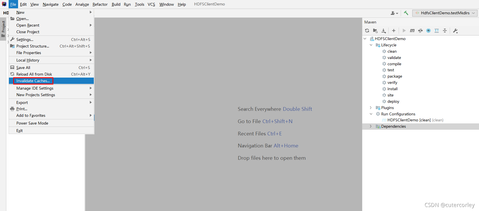 idea invalidate cache