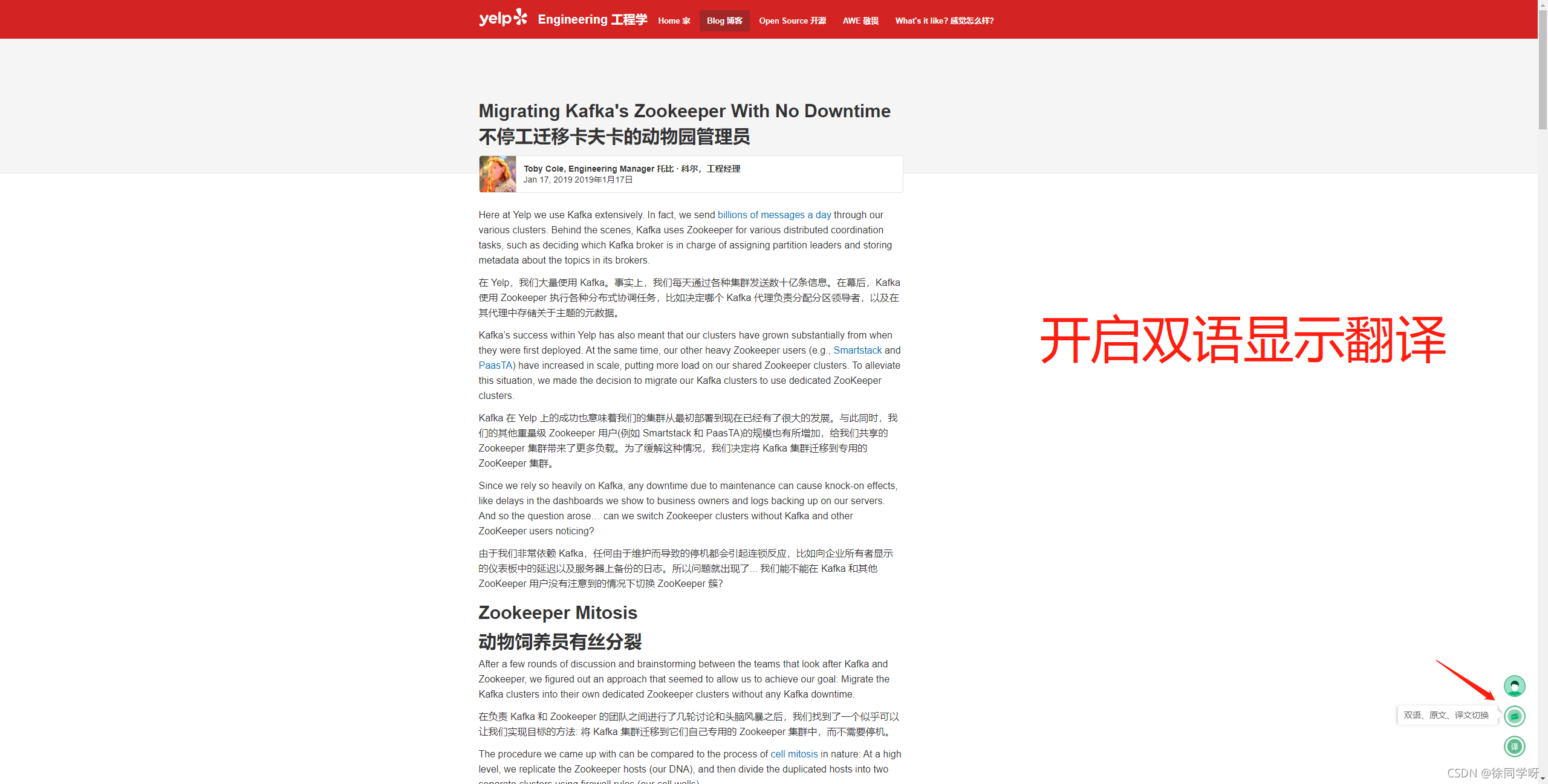 雙語顯示翻譯