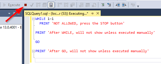 如何避免 Ctrl-E 與 SQL Server 執行意外？