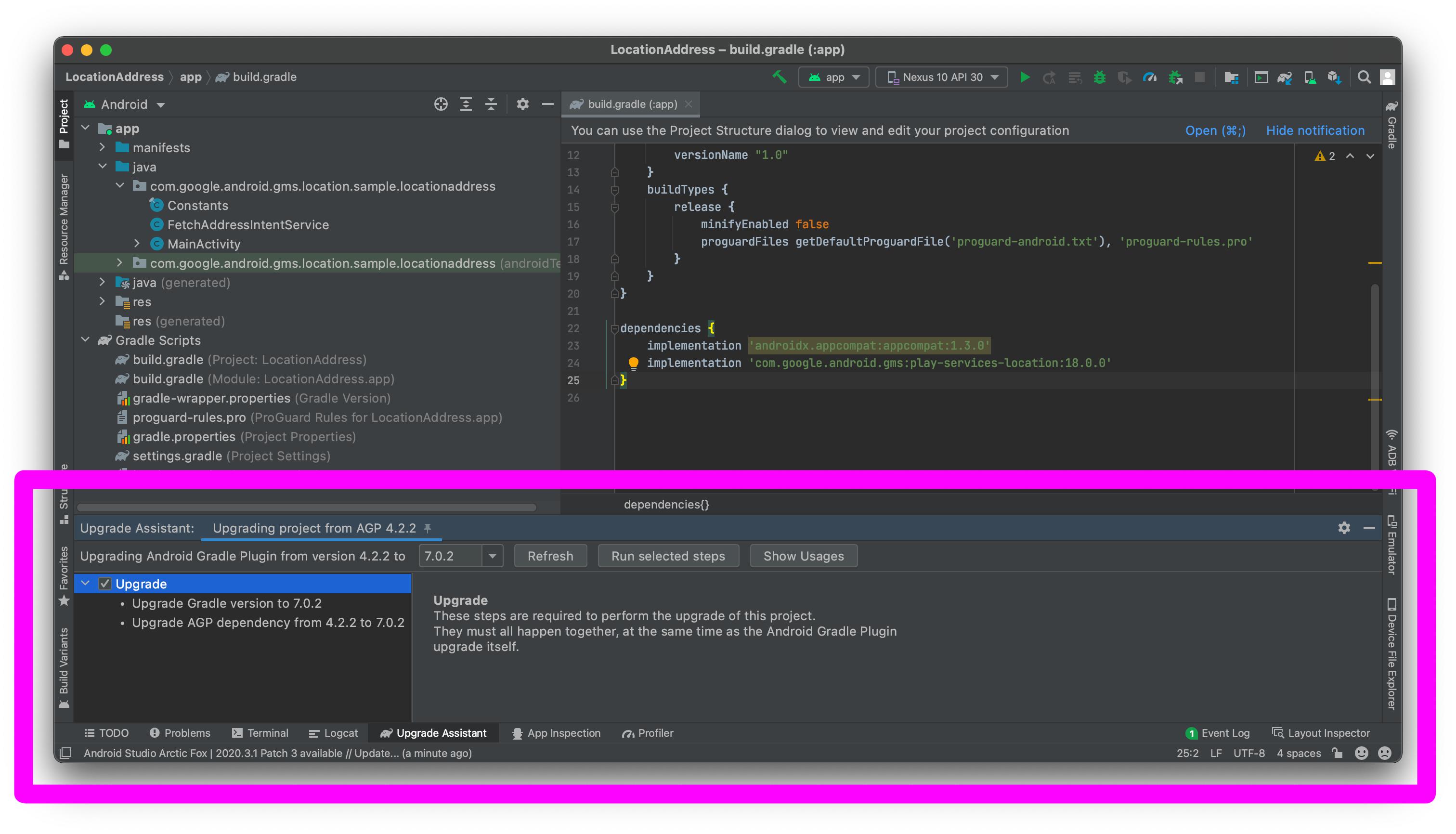 Android gradle 插件更新至 7.0 版