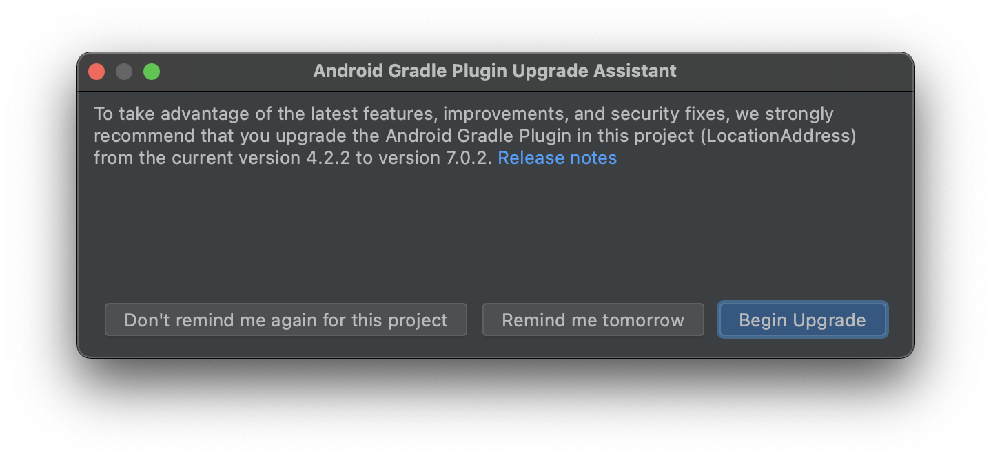 Android gradle 插件更新至 7.0 版