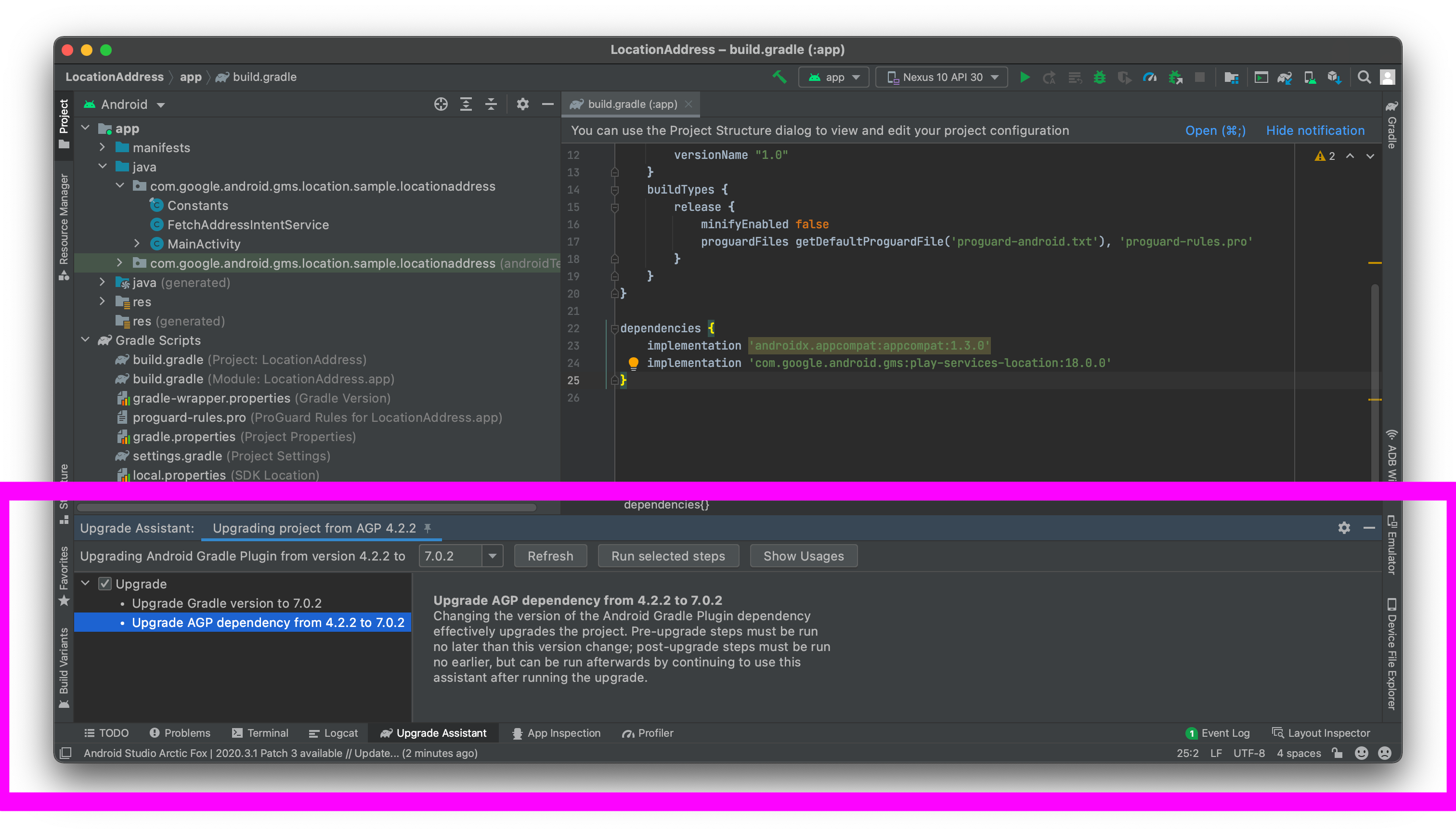 Android gradle 插件更新至 7.0 版