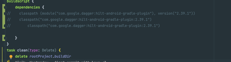插件 [id: 'dagger.hilt.android.plugin'] 未在以下任何來源中找到