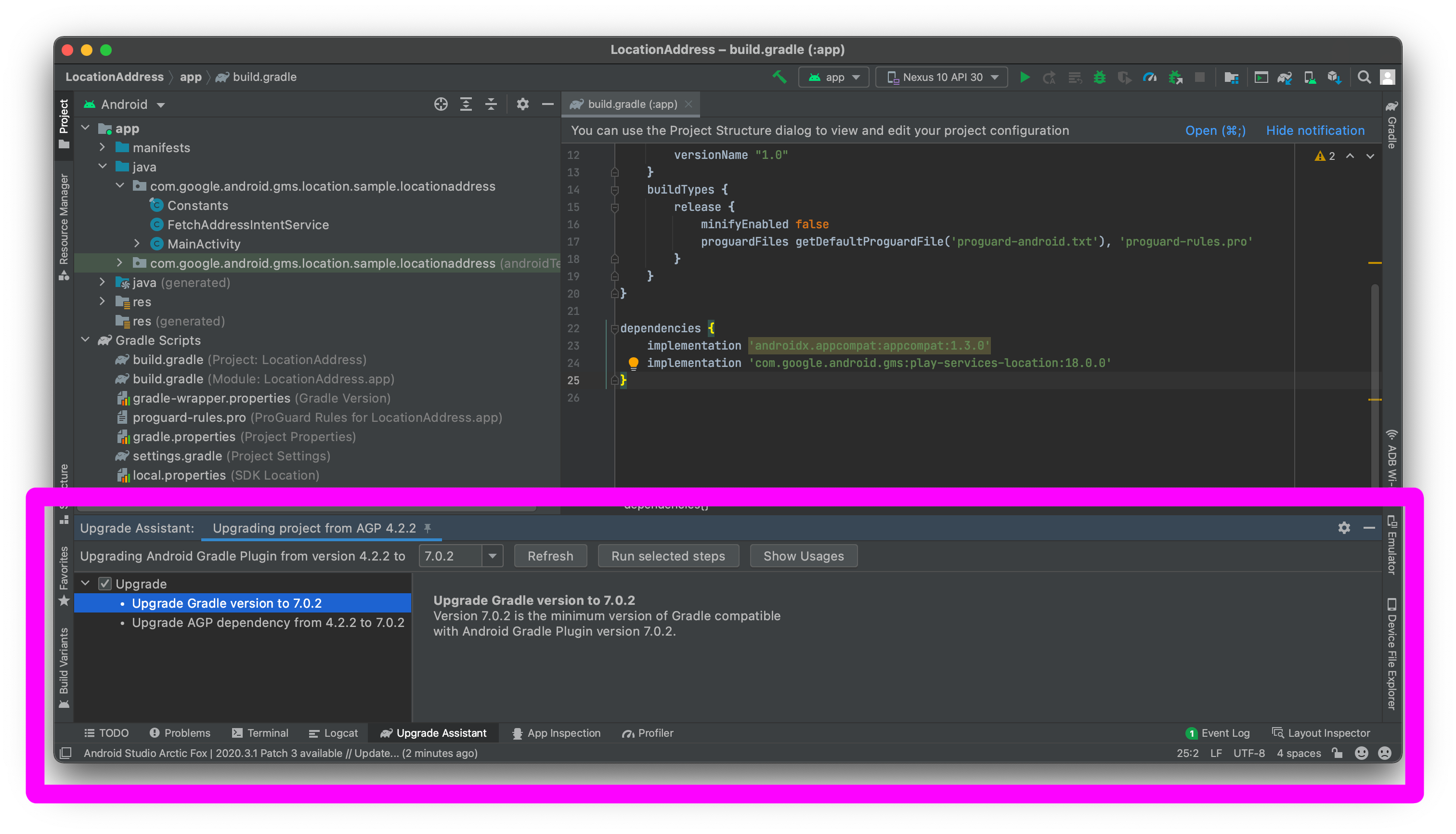 Android gradle 插件更新至 7.0 版