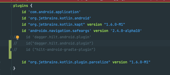 插件 [id: 'dagger.hilt.android.plugin'] 未在以下任何來源中找到