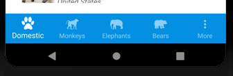 在 Xamarin C# android 中將選項卡式工具列放置到底部時未顯示圖示，它在添加底部傳輸代碼之前作業