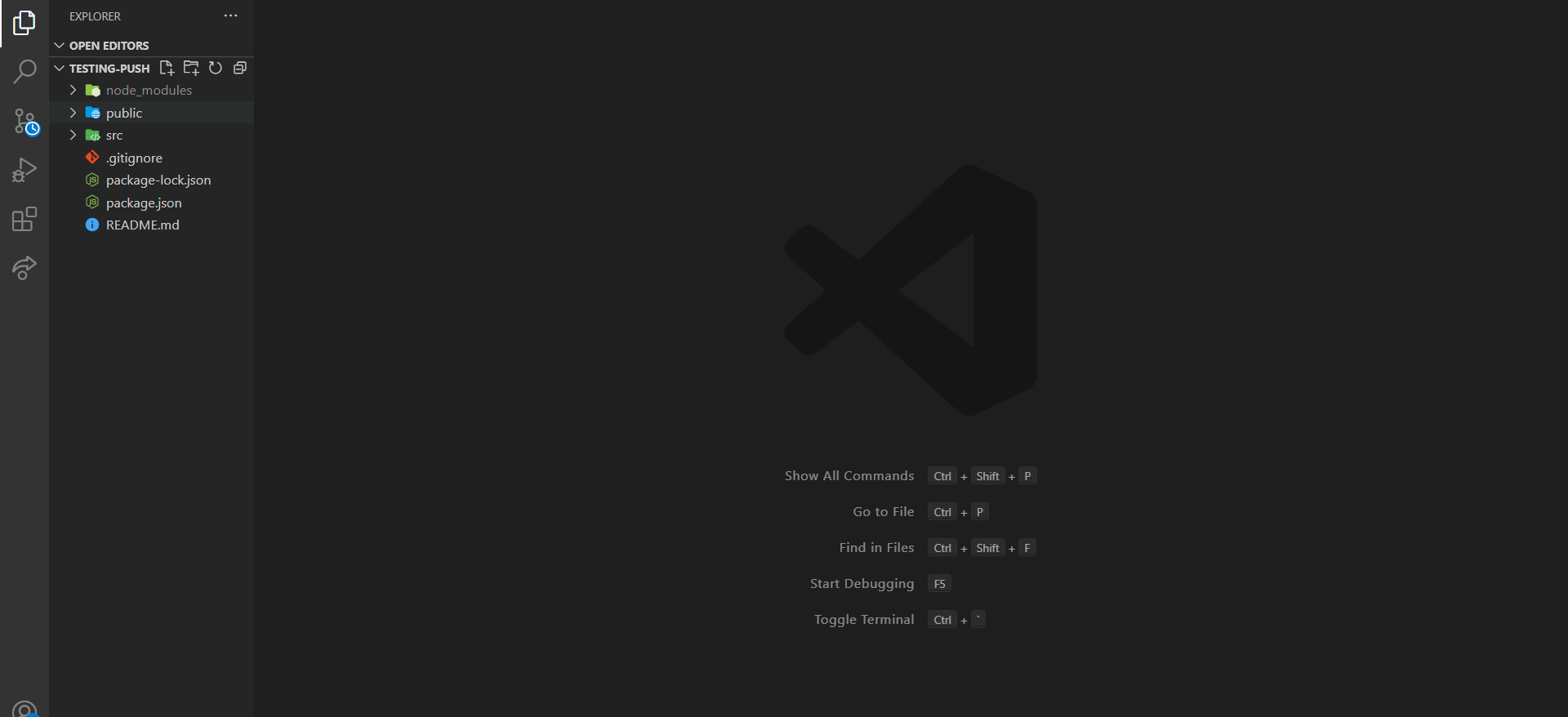 我正在嘗試將我的 create-react-app 代碼推送到 github，但它沒有推送任何代碼，只創建了一個自述檔案
