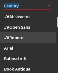 組合框串列中的字體名稱 XAML c#
