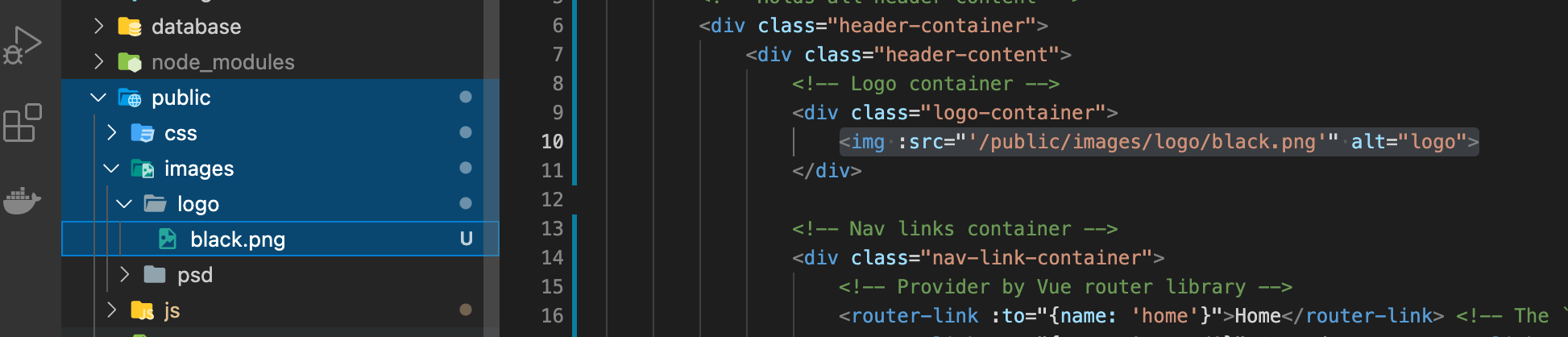 Laravel 和 Vue：如何從 Vue 組件的公共檔案夾中獲取影像？