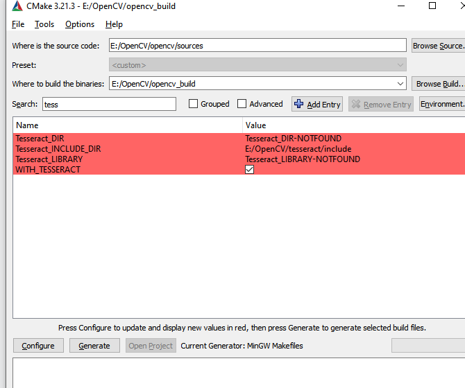安裝tesseract   openCV Cmake C  