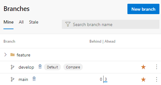 在 Azure DevOps 上檢查分支是否僅通過合并提交領先