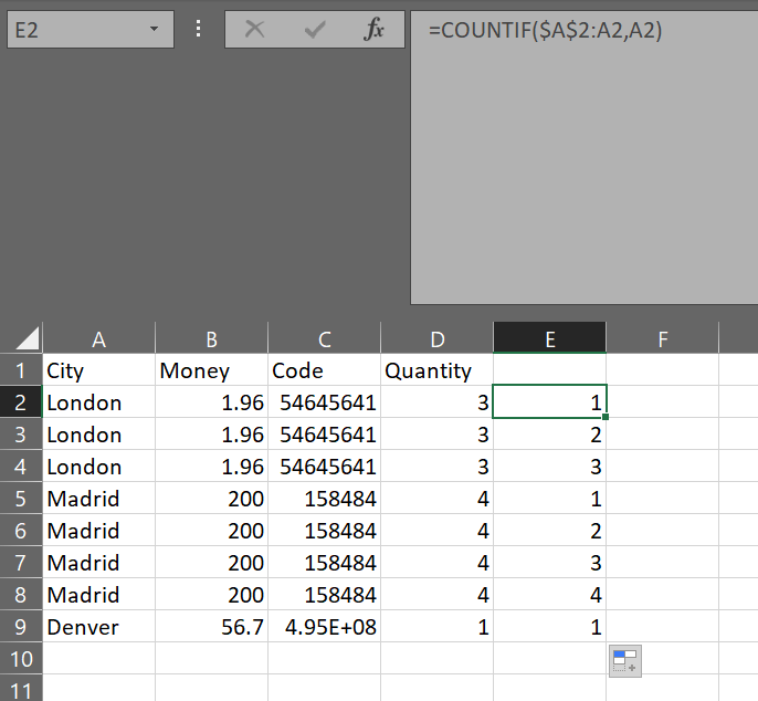使用 Excel VBA 按塊向行添加數字