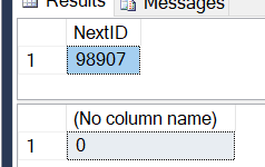 如何將區域變數設定為 SQL 中執行的回傳值