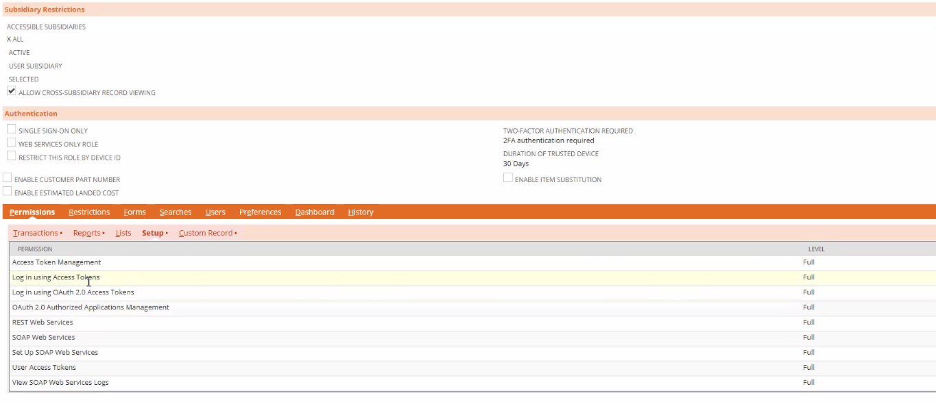 基于令牌的身份驗證 (TBA) - OAuth - Netsuite - 其余網路服務 - 無效的登錄嘗試
