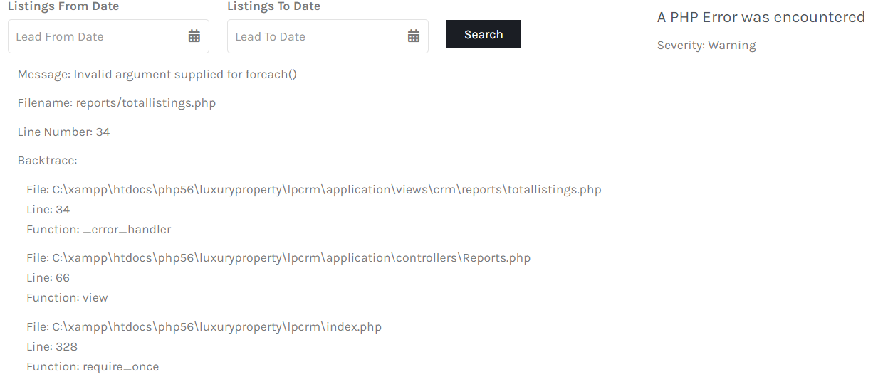 填充 CodeIgniter MVC 表時為 foreach() 提供的引數無效