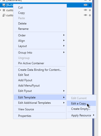 基本控制元件（如 Button、TextBlock）是否有 xaml 檔案實作？