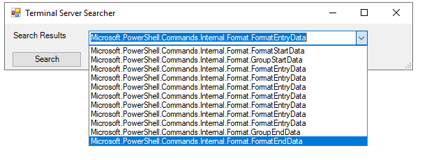 如何使用 Powershell 命令的結果填充組合框