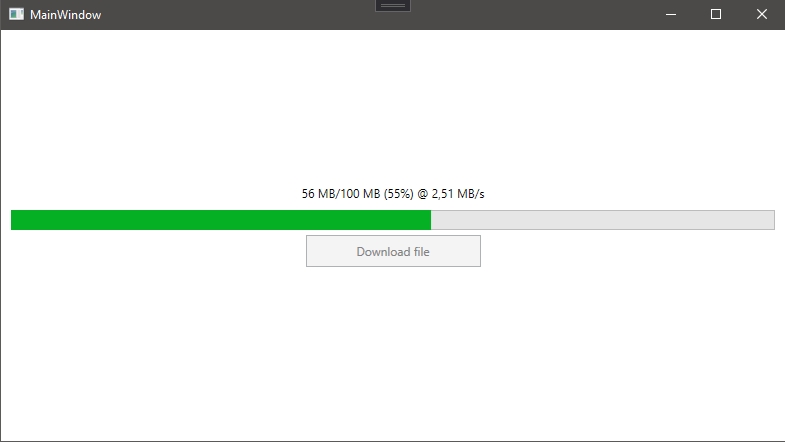 如何使用 webclient 計算和顯示下載速度？