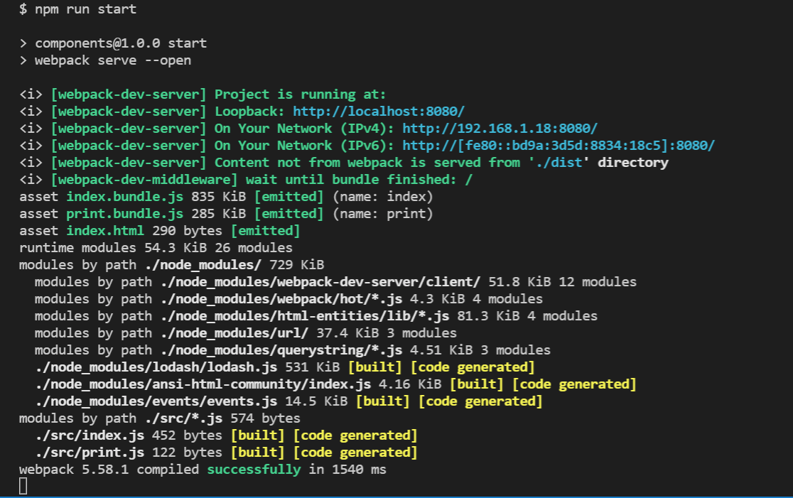 Webpack devServer v. 4.xx live reload 不作業
