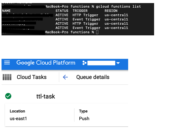Cloud Task 函式未觸發 - 任何需要 App Engine 的資源只能在 App Engine 區域中創建/更新