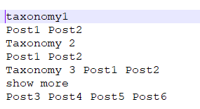如何在單擊按鈕中獲取動態 div 的所有索引顯示更多 jquery