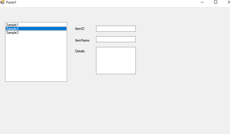 ItemName 從 SQLTable 到 Listbox 及其值到文本框