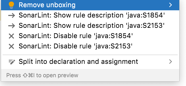 如何使用 Intellij Idea 中的代碼清理洗掉拳擊?