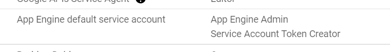 AppEngine 默認 IAM