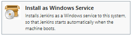 安裝為 Windows 服務圖示