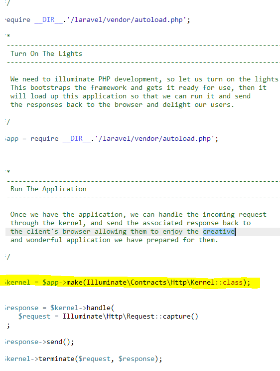 Laravel 站點無法在實時服務器中運行