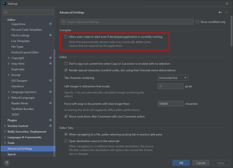 如何在 IntelliJ 2021.2 上啟用 Spring Boot Live Dev Tools 以在修改后重建類并將更改部署到服務器?