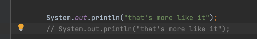 Java/IntelliJ：直接在代碼旁邊而不是在行首插入注釋的快捷方式 [macOS]