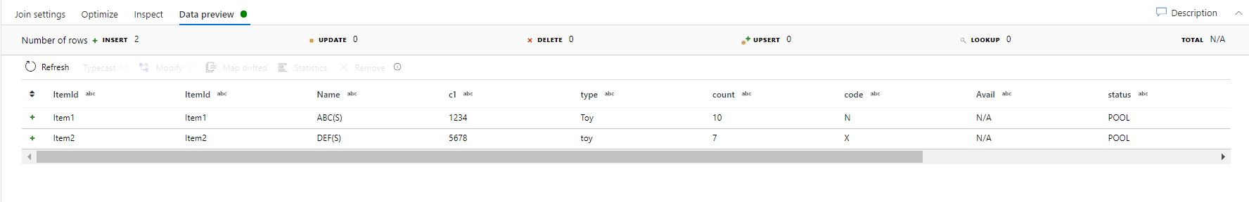 Azure 資料工廠在插入到 DB 之前合并到檔案