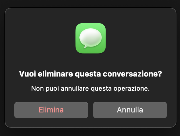 Apple's Message app 的一個例子