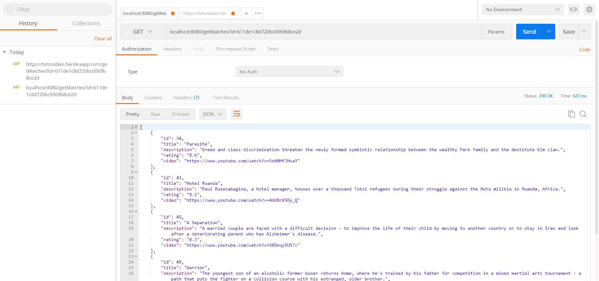 Localhost Response