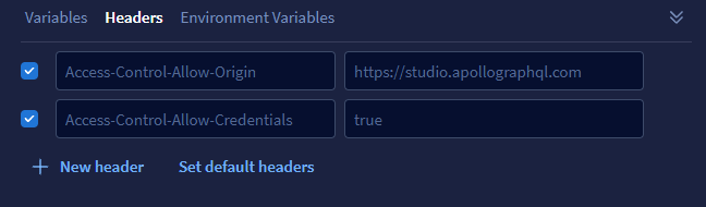 GraphQL Explorer 不適用于 Express Sessions