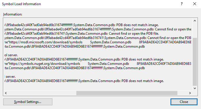 如何在 Visual Studio 中加載丟失的系統符號檔案