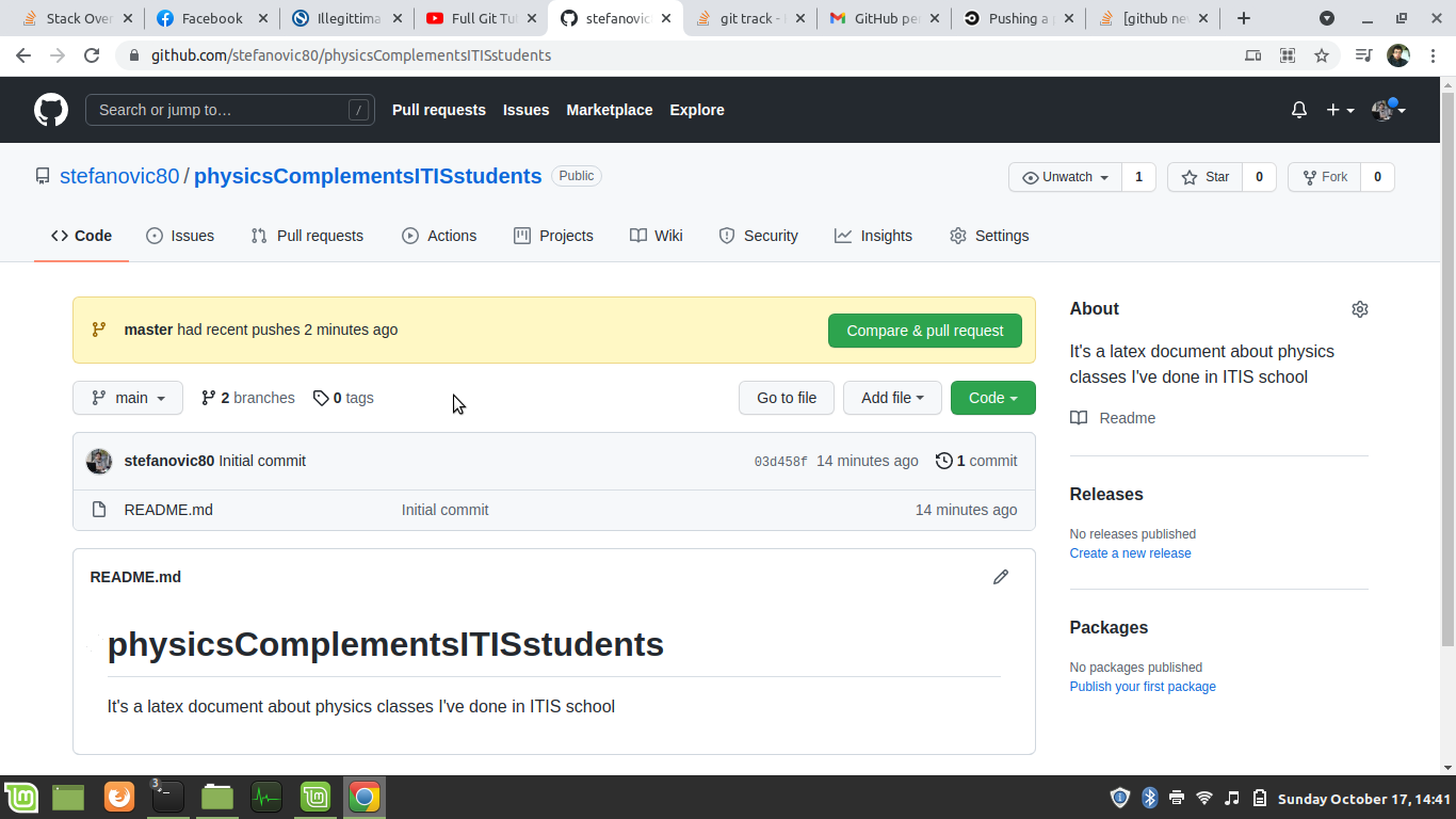 為什么我的檔案從本地推送后沒有顯示在 Github 中？