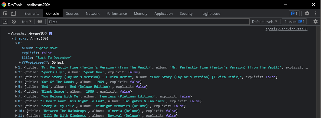 typescript angular 中訪問物件屬性的問題