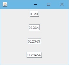 JTextField 寬度根據最大輸入，計算字串寬度