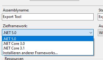 Visual Studio 2019 - 將 .NET 目標框架更改為 4.8