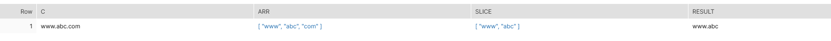 雪花中的 SUBSTRING_INDEX()