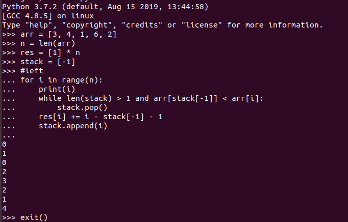 python3 for 回圈的索引表現例外