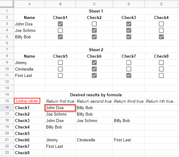 來自多個作業表的 Google Sheets 復雜陣列
