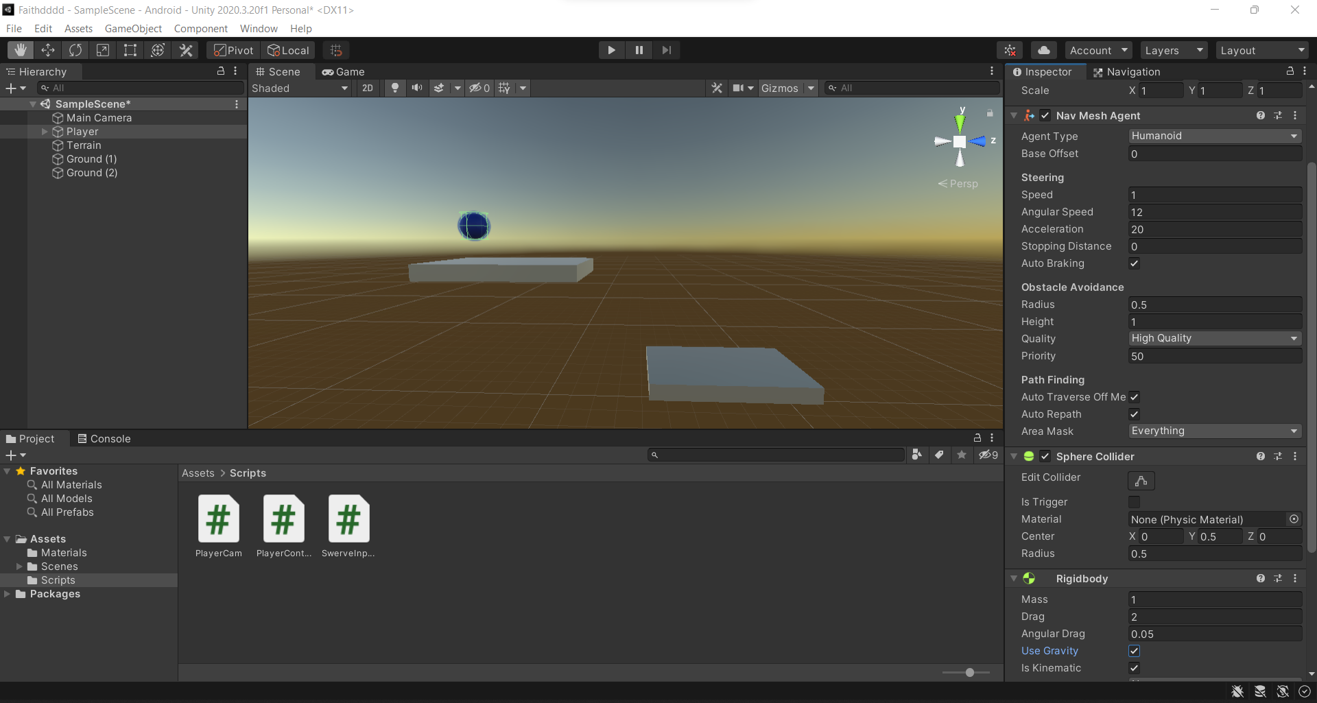Object 在 Unity 中贏得了平臺的下降