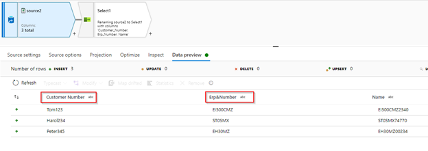 Azure 資料工廠從 csv 檔案的列名中洗掉空格