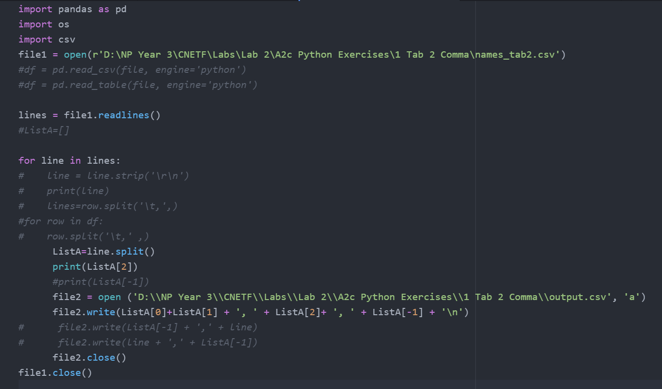 如何通過python代碼將csv中的ID號從A列到B列？