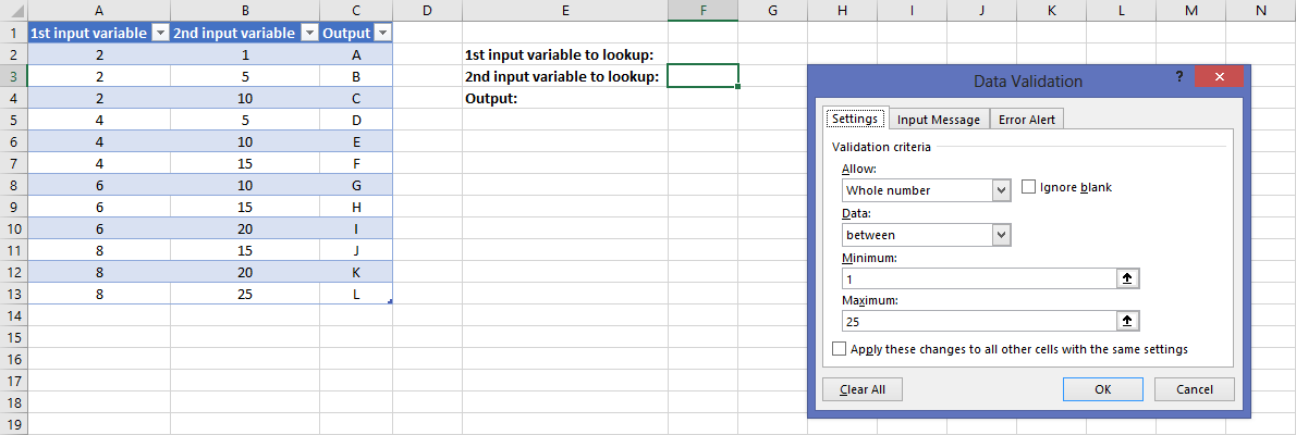 雙向查找以在 Excel 中返??回值或下一個最接近的值