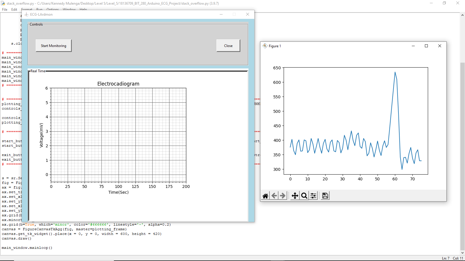 在 Tkinter GUI 上嵌入 matplotlib 圖