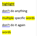 如何在 Microsoft Word 中搜索和突出顯示多個術語？